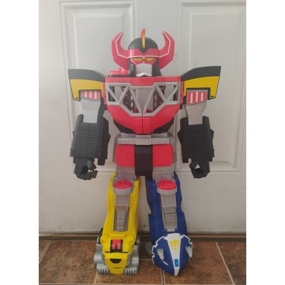 Mighty Morphin Power Rangers Megazord Imaginext Vintage Large 27" Robot Big Toy - Picture 3 of 9